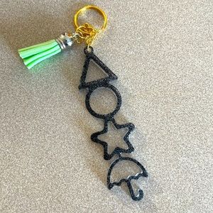 Handmade Squid Games Logo Keychain